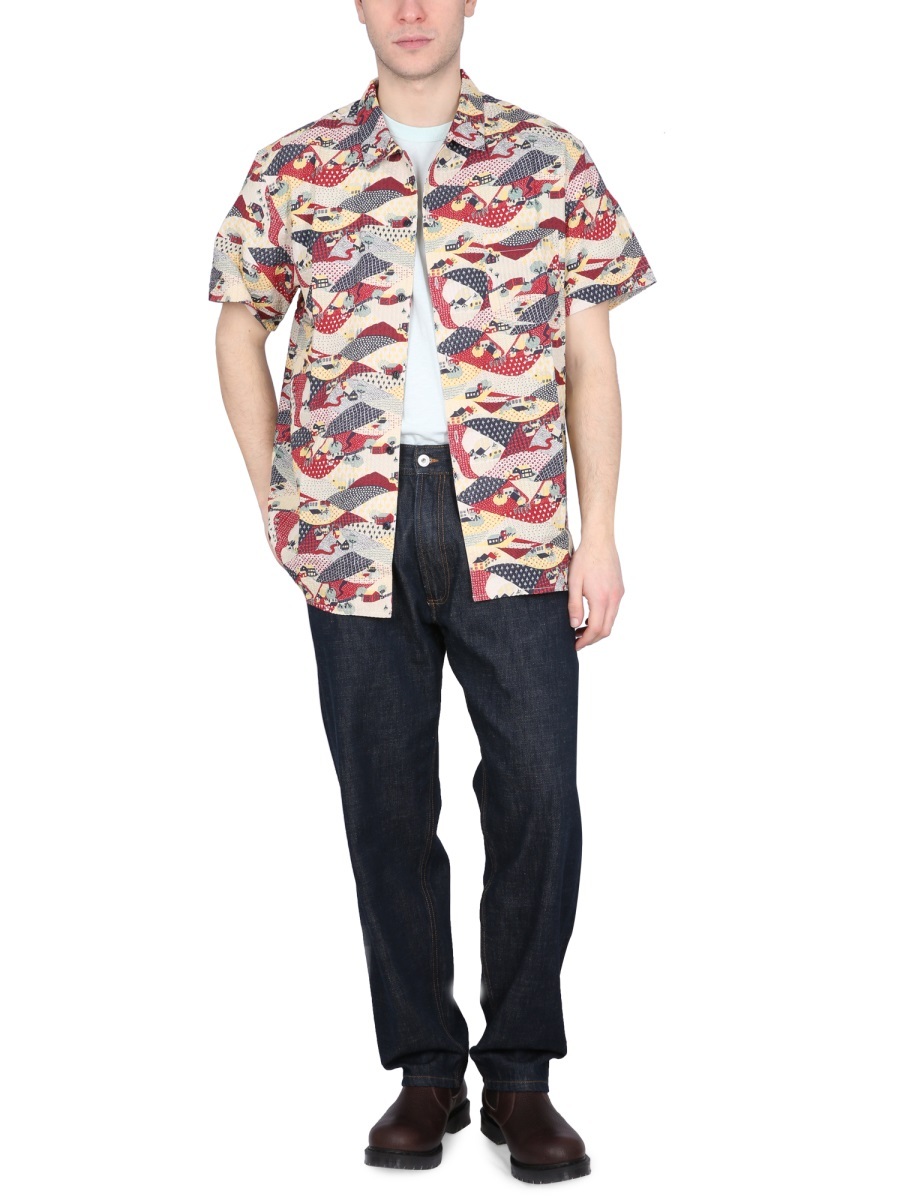 Shop Ymc You Must Create Graphic-print Short-sleeve Shirt In Multicolor