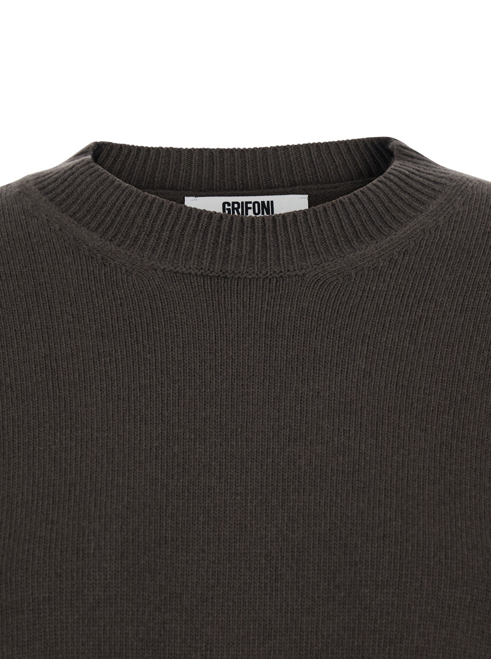 Mauro Grifoni Long-sleeved Sweater In Brown