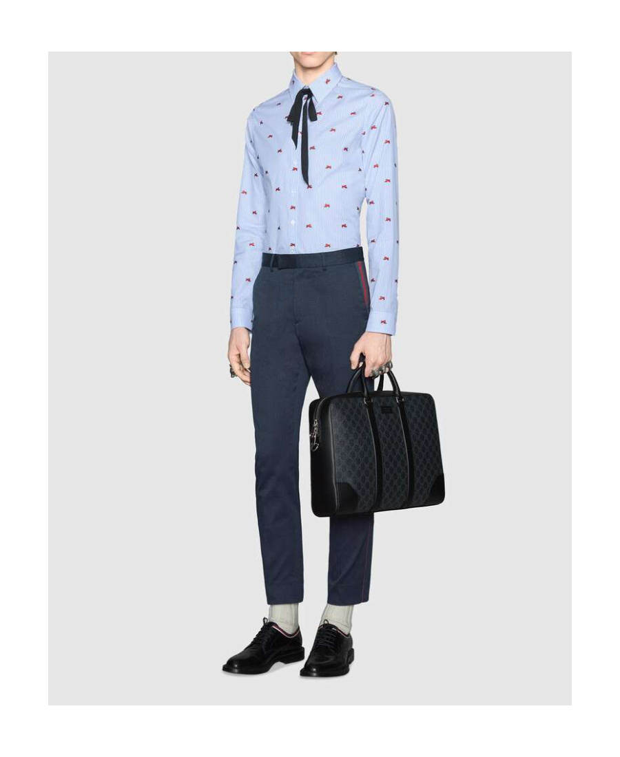Gucci 60s Pant With Web In Black