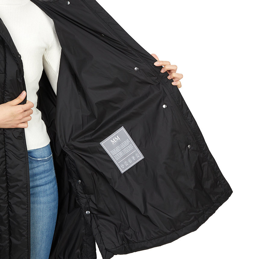 Max Mara Hooded Cotton Jacket In Black