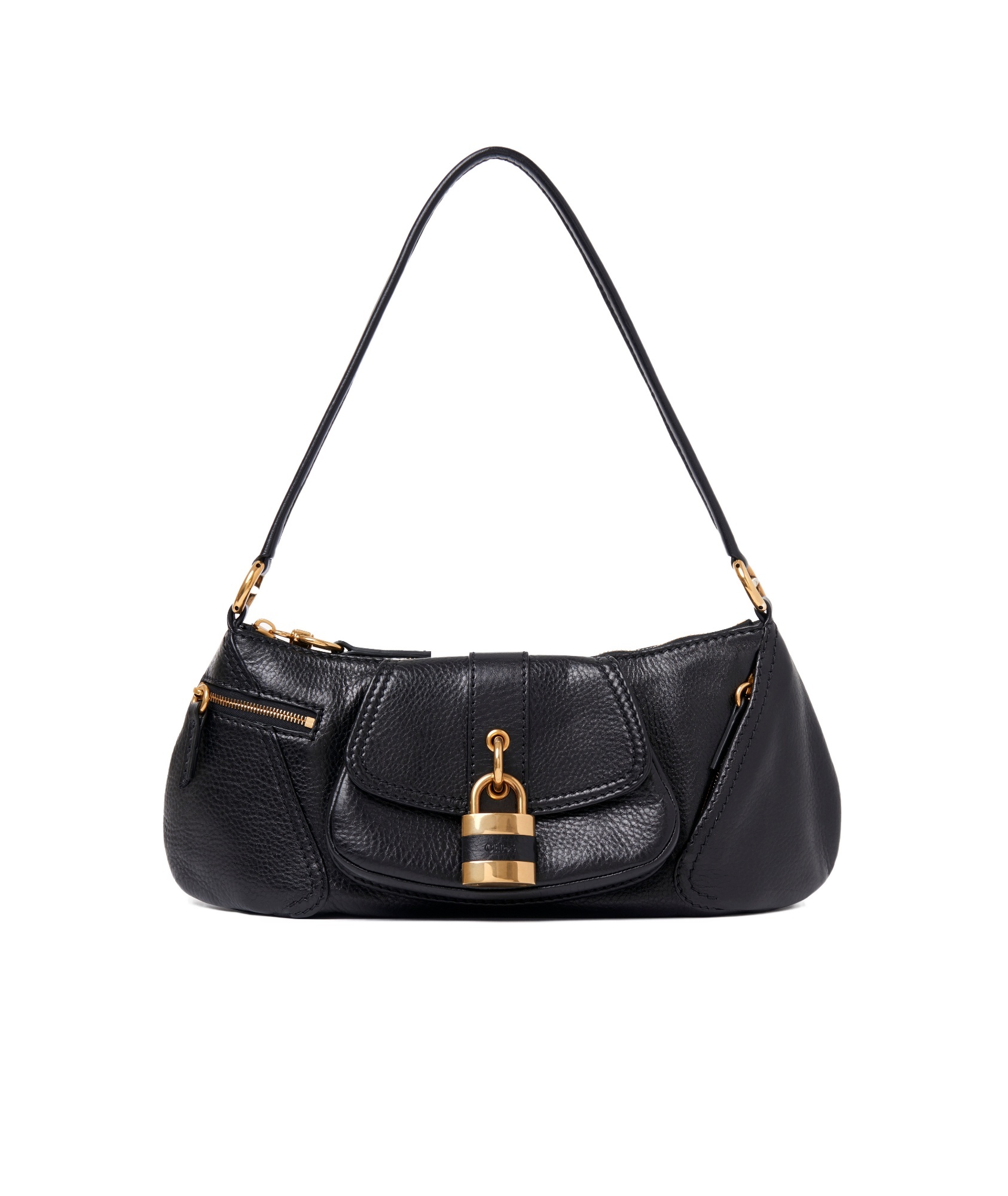 Shop Chloé The 99 Shoulder Bag In Black