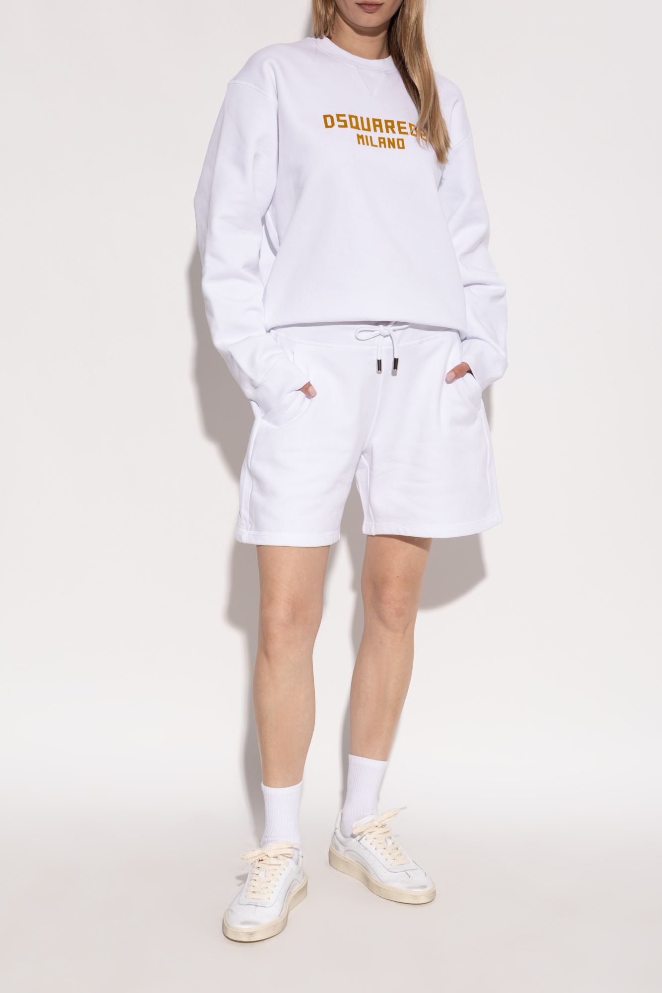 Dsquared2 Dsquared White Leather Rider Sneakers
