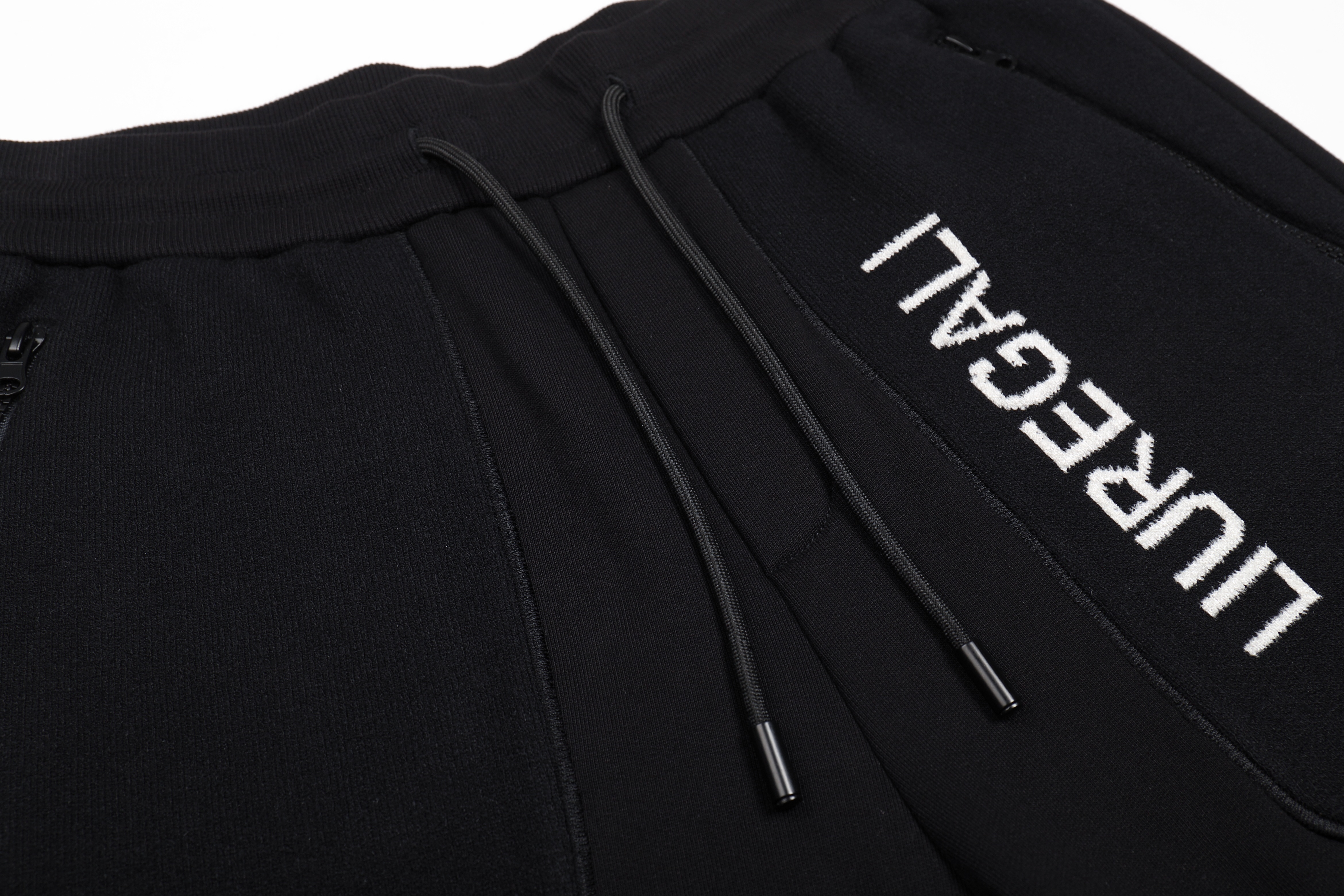 Liuregali Logo Drawstring Sweatpants In Black