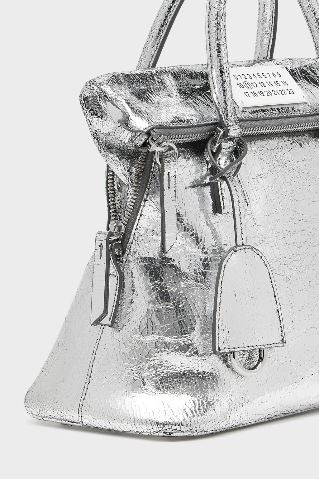 Maison Margiela 5ac Classique Mini Handbag In Silver