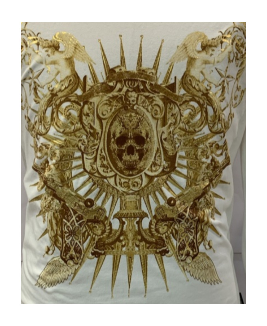 Just Cavalli Printed T-shirt In Gray