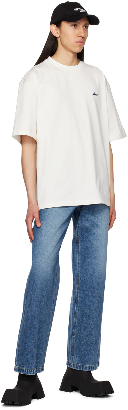 We11 Done Off-white Embroidered T-shirt In White