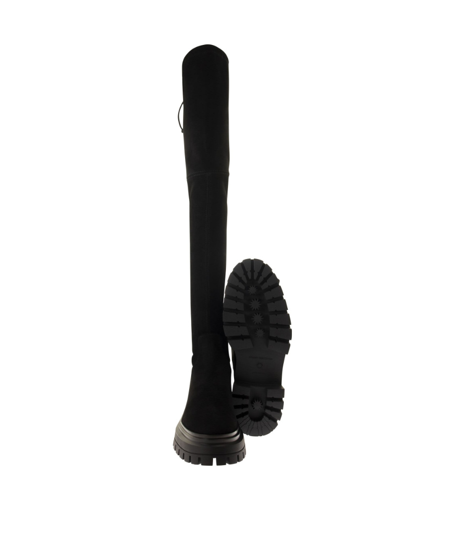 Stuart Weitzman Tie-fastened Thigh High Boots In Black