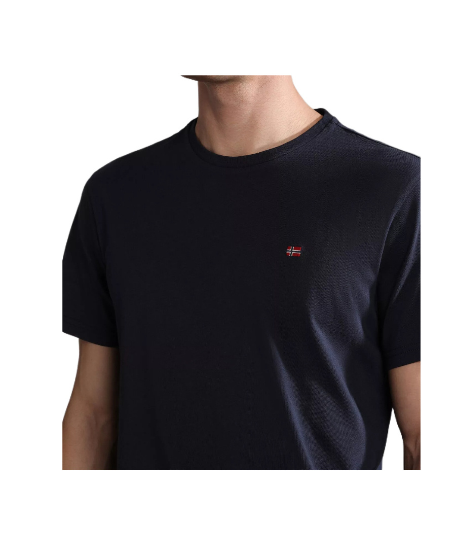 Napapijri Salis Ss Sum Stormy Weat G1y In Black