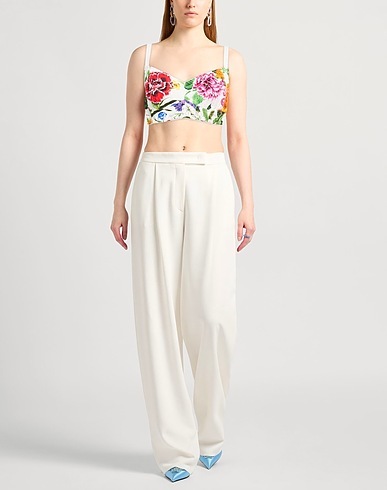 Dolce & Gabbana Printed Corset In White