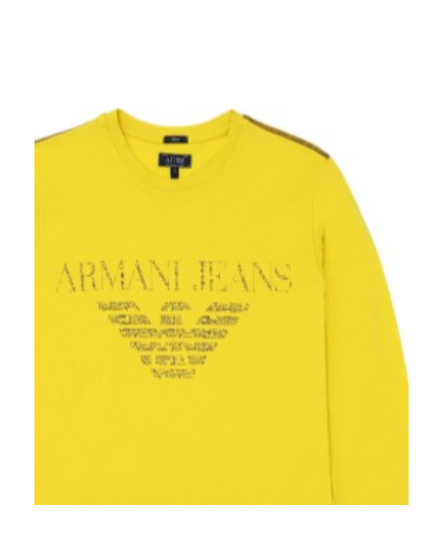 ARMANI JEANS T-SHIRT WITH ROUND NECK AND LONG SLEEVES