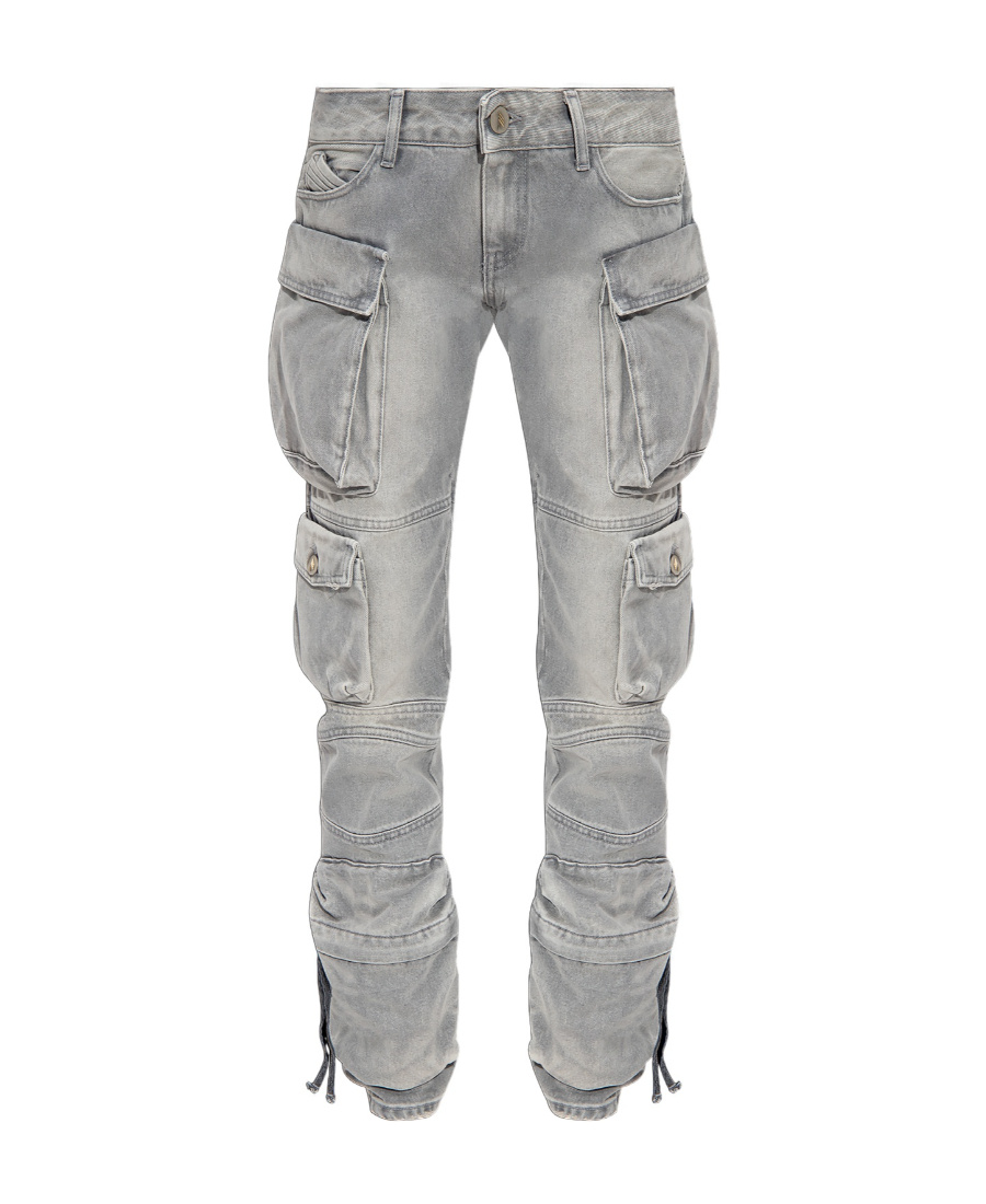 Attico Ladies Grey Essie Long Pants In Gray