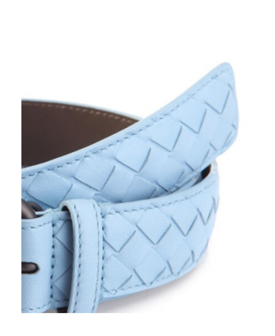Bottega Veneta Weave A Belt Of Detail In Blue