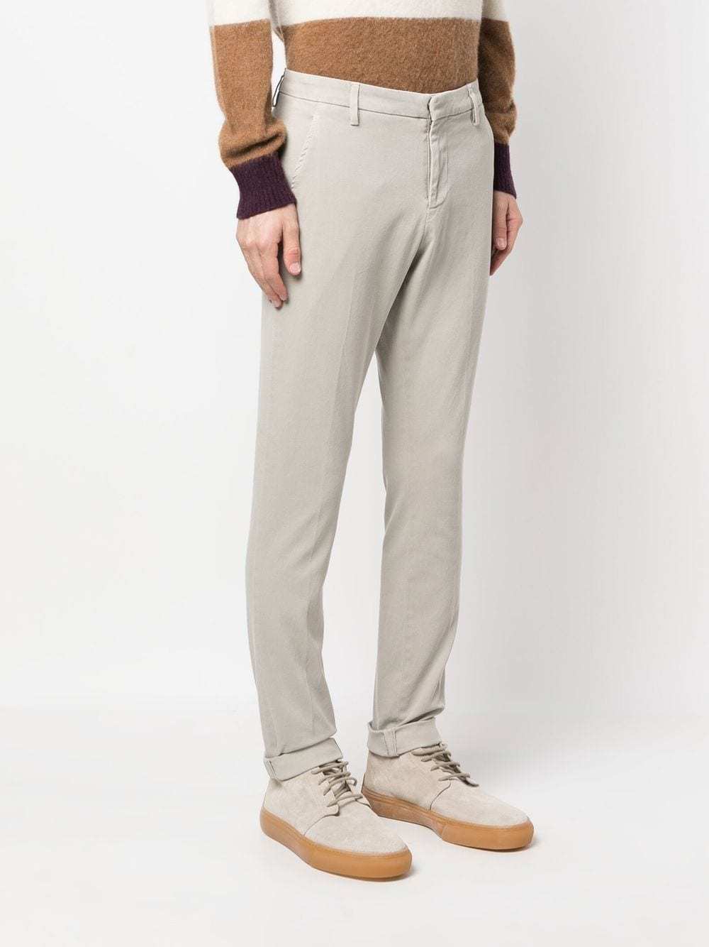 Dondup Belt-loop Casual Pants In White