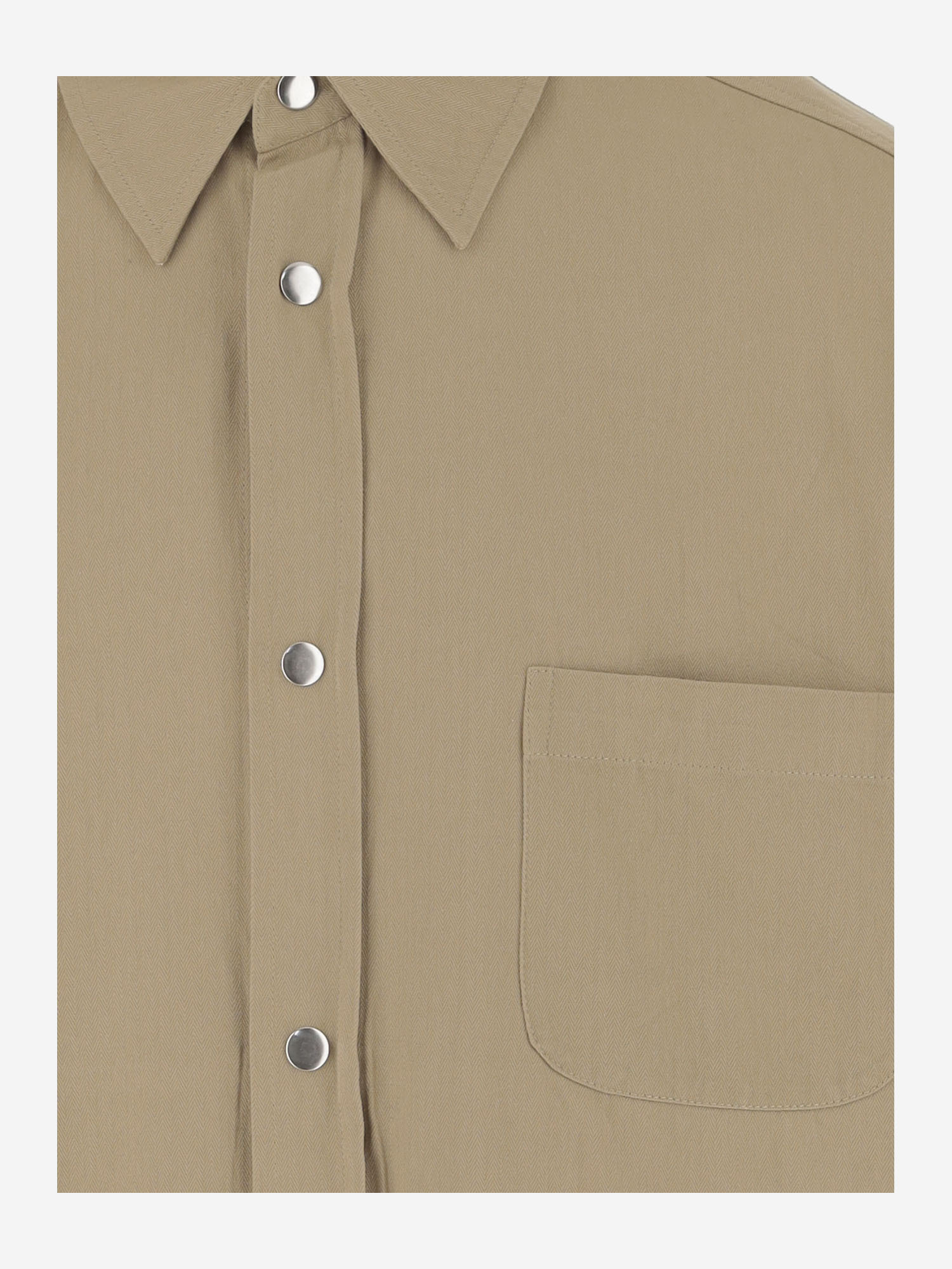 Shop Autry Embroidered Shirt In Nude