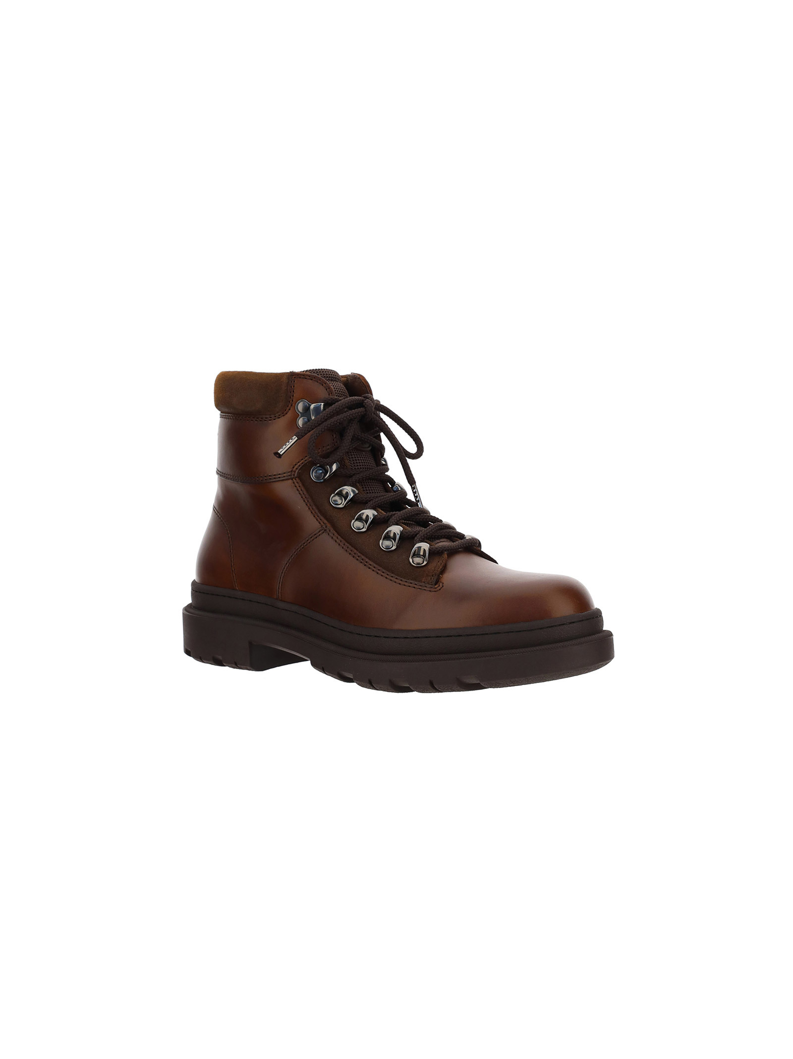 Brunello Cucinelli Round-headed Casual Boots In Black