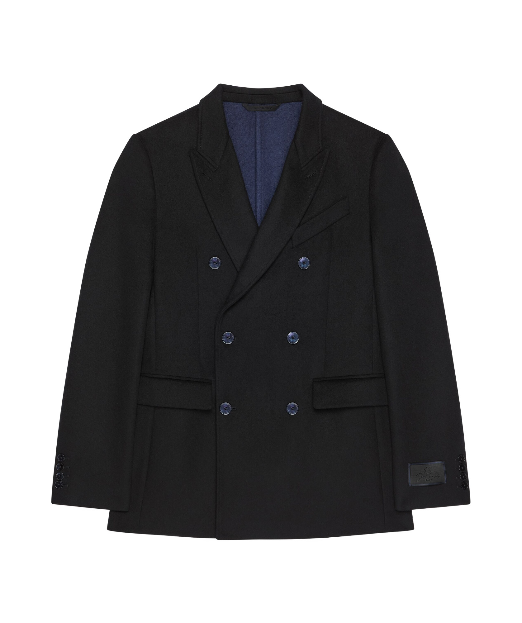 Givenchy Double-sided Wool Suit Coat In Black