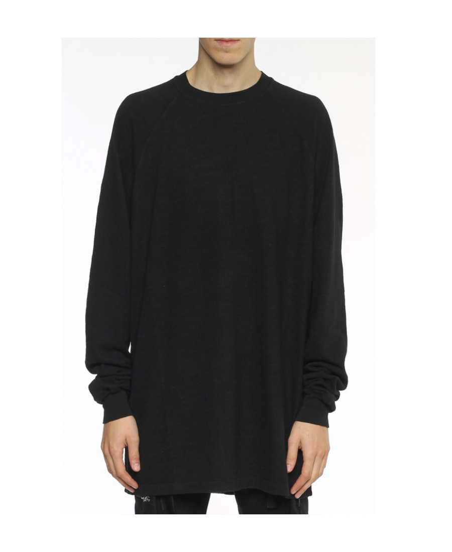 Rick Owens Drkshdw Logo Long-sleeved T-shirt In Black