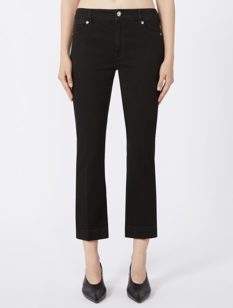 Sportmax Perfect-fit Mini Flare Jeans In Black