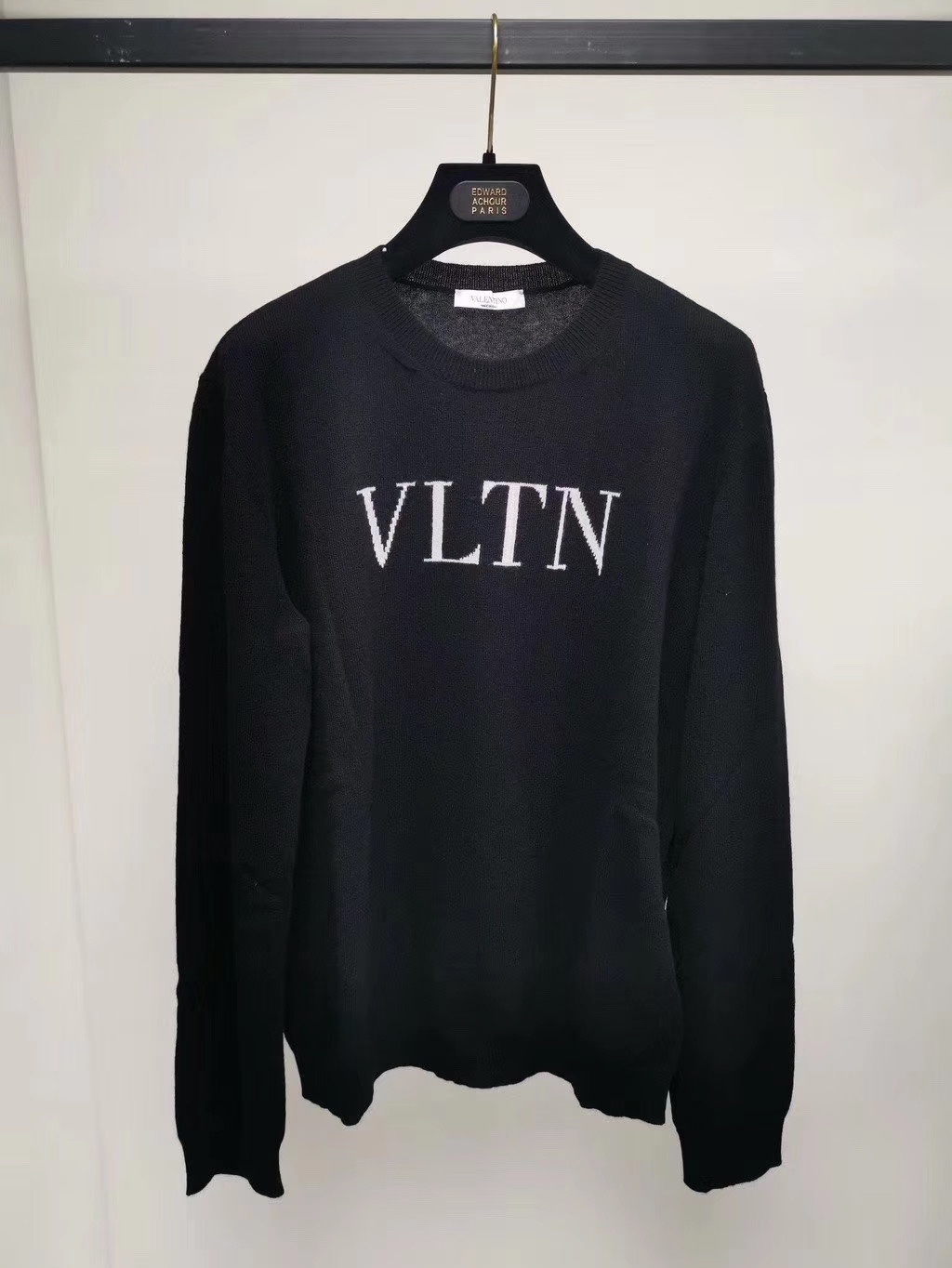 Valentino Vltn Print Sweatshirt In Black