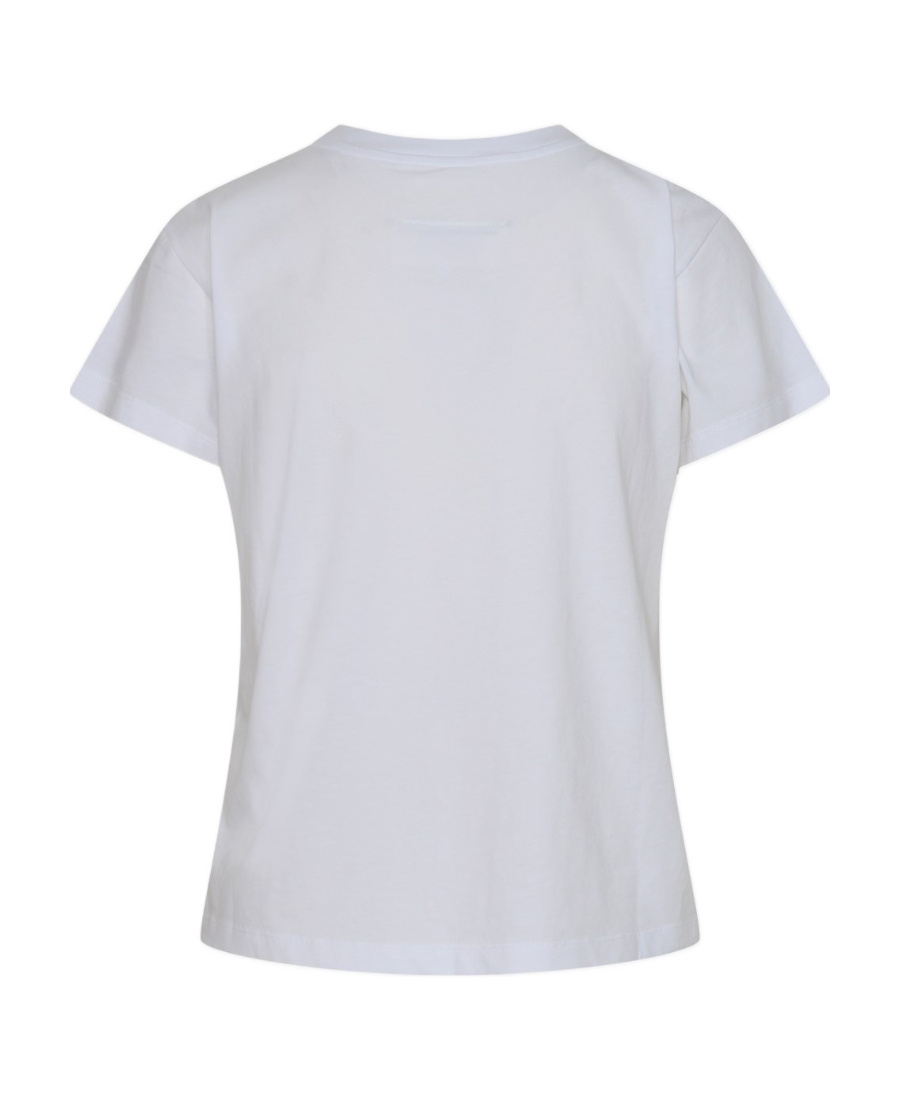 Mm6 Maison Margiela Short-sleeve Cotton T-shirt In White