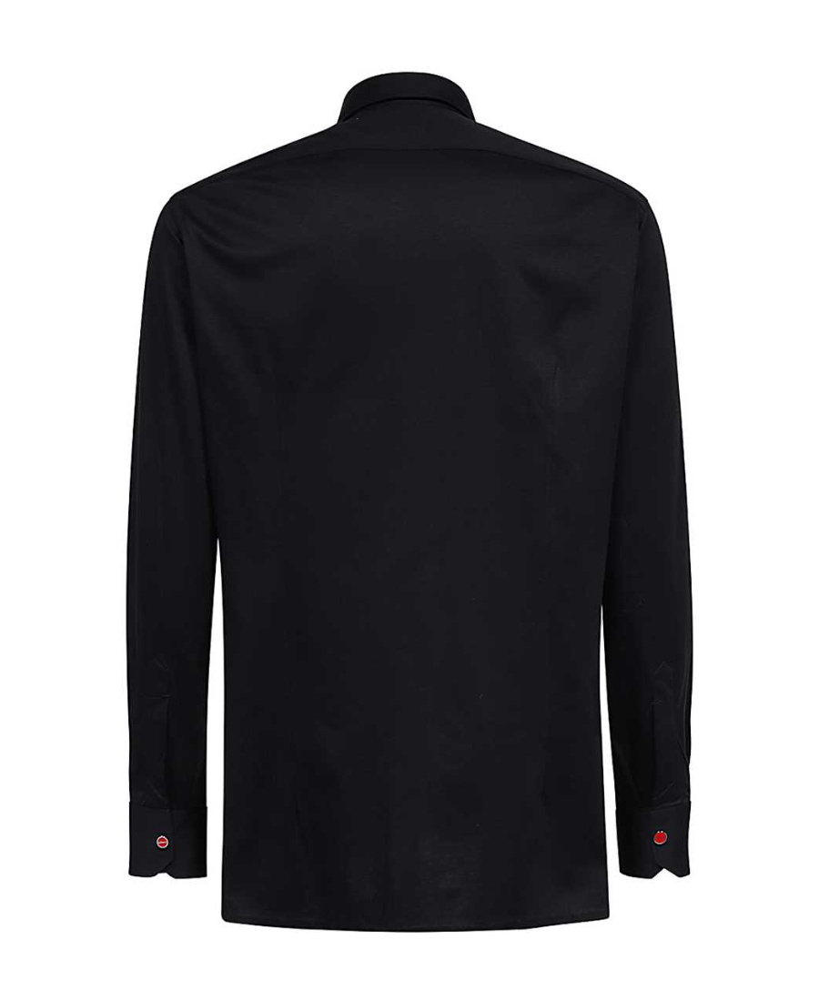 KITON LAPEL LONG-SLEEVED SHIRT