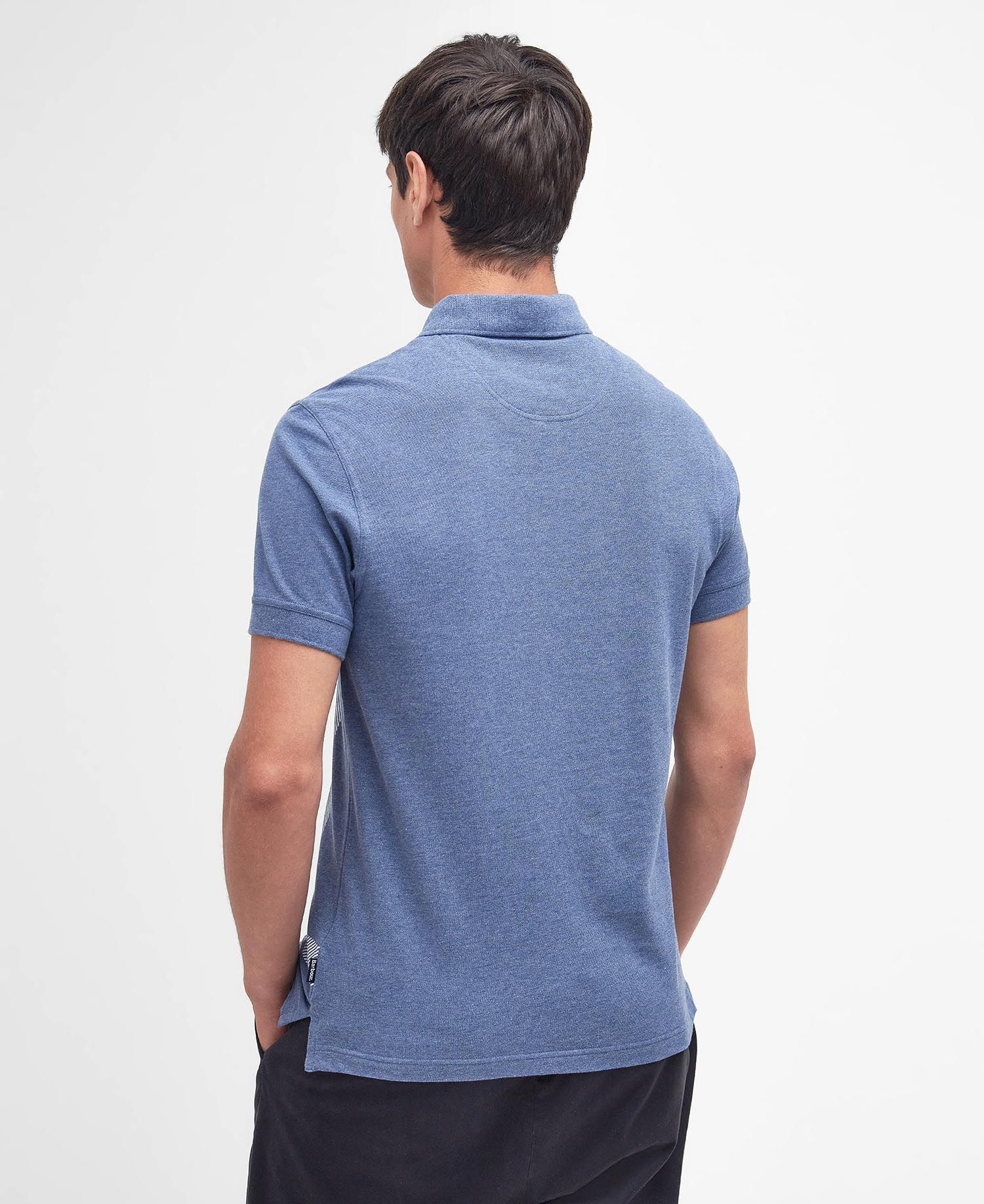 Barbour Blue Check Pattern Polo In Blue