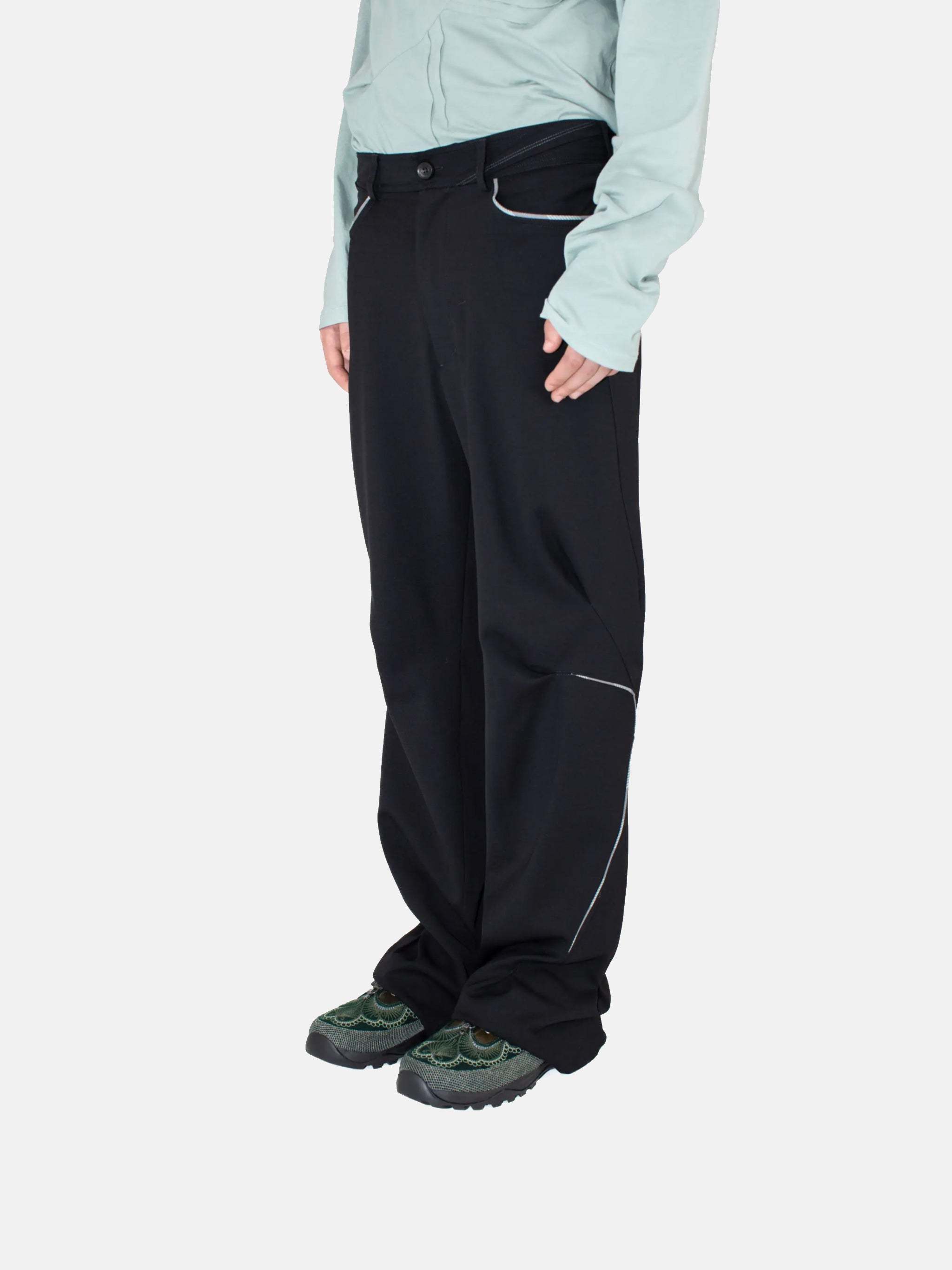 パンツ Kiko Kostadinov McNAMARA UNIFORM TROUSER Kiko Kostadinov Mcnamara Uniform Trousers Jet In Black