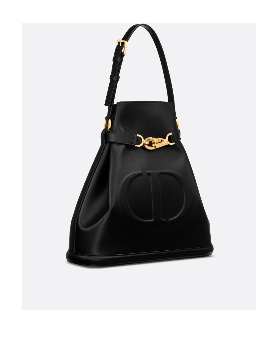 Dior Large C'est Logo Shoulder Bag In Black | ModeSens