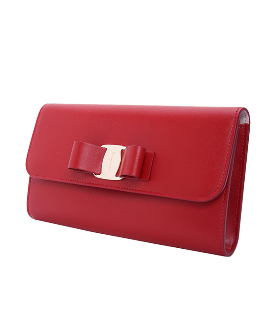 Ferragamo Mini Vara Bowtie Shoulder Bag In Red