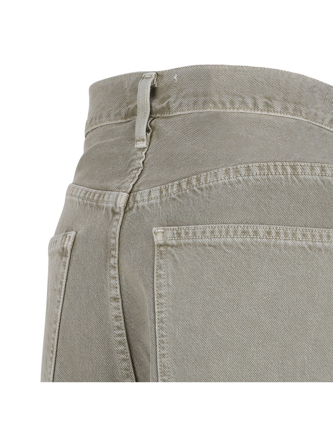 Agolde Denim Trousers With Belt Loops