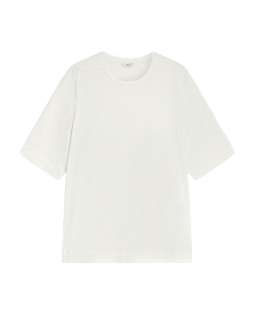 CLOSED SHORT-SLEEVE COTTON T-SHIRT 
