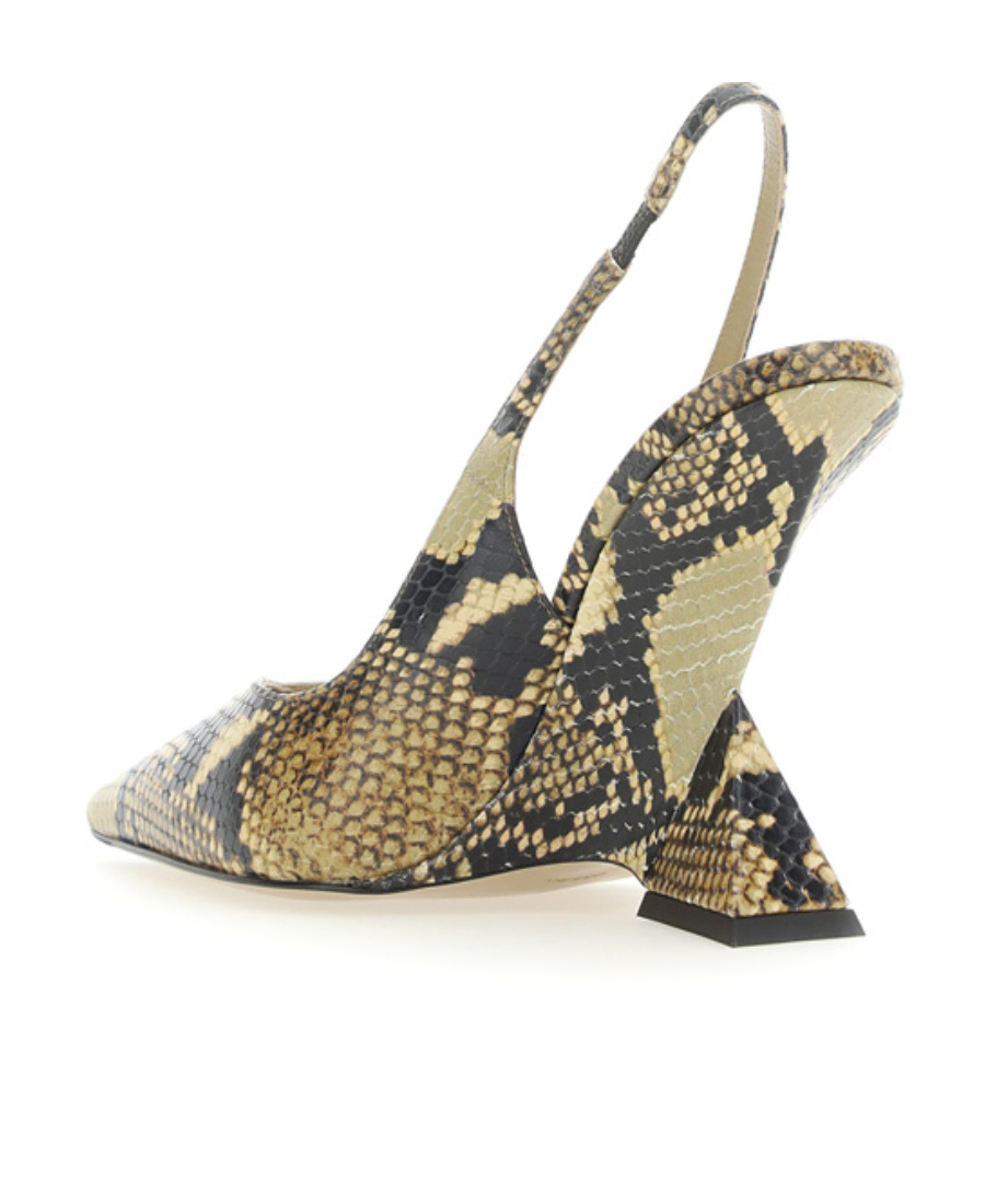 Attico The Cheope Slingback Pumps In Multicolor