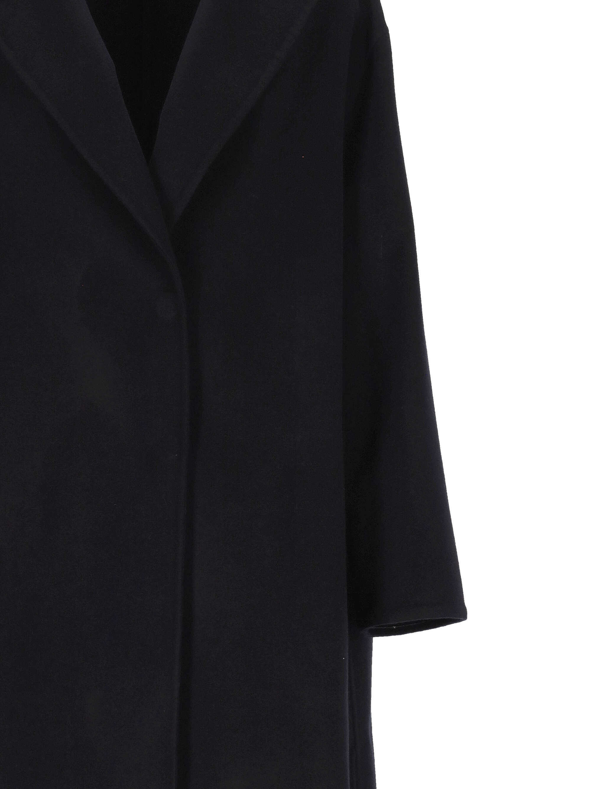 Fabiana Filippi Robe Notched Lapel Coat In Black