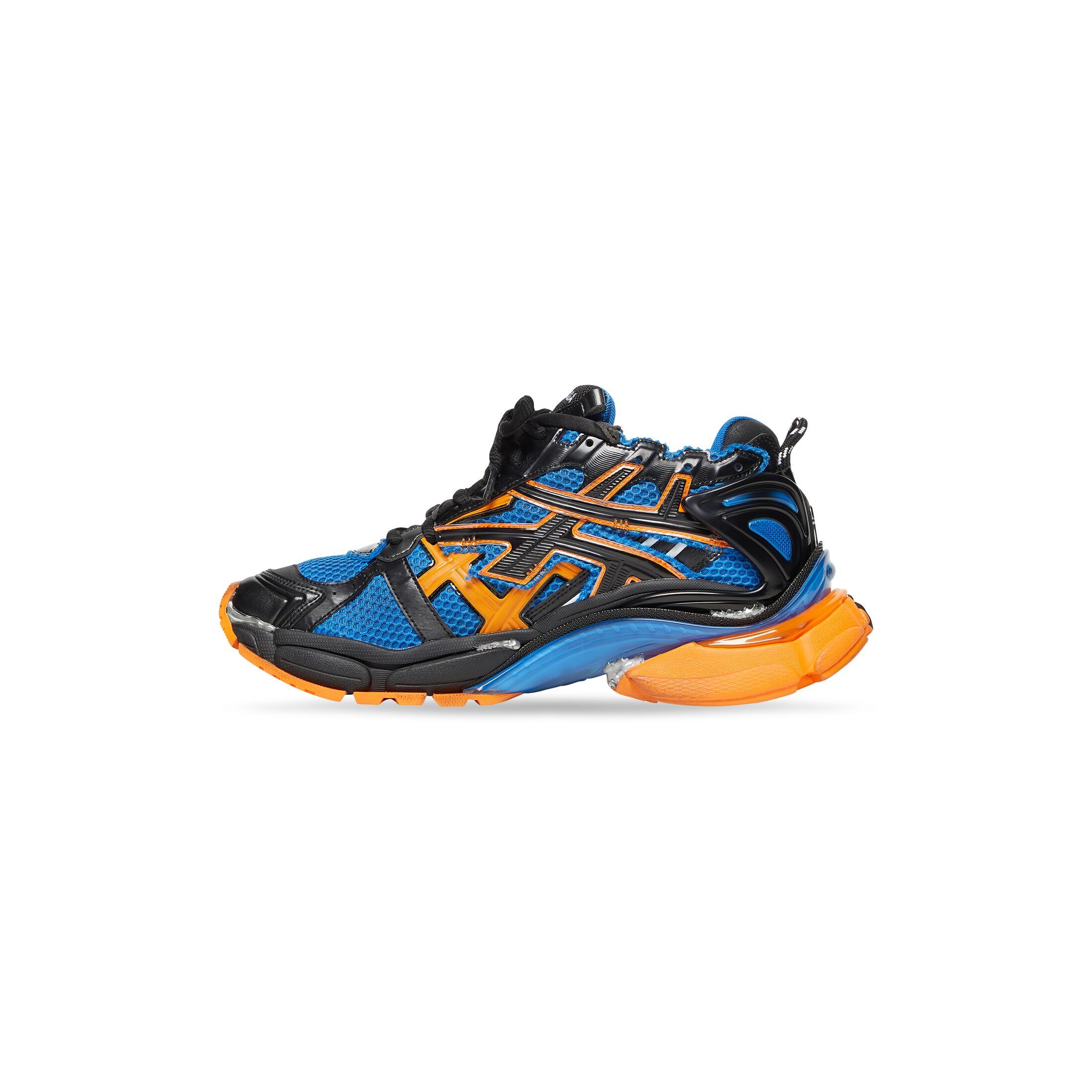 Shop Balenciaga Sneakers Runner Da Uomo In Blu In Black