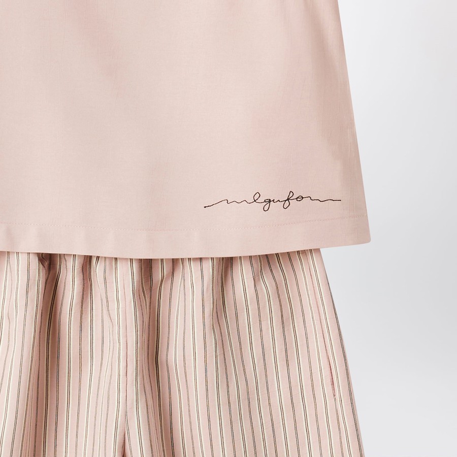 Il Gufo Vest  Pants 2 Piece Set In Nude