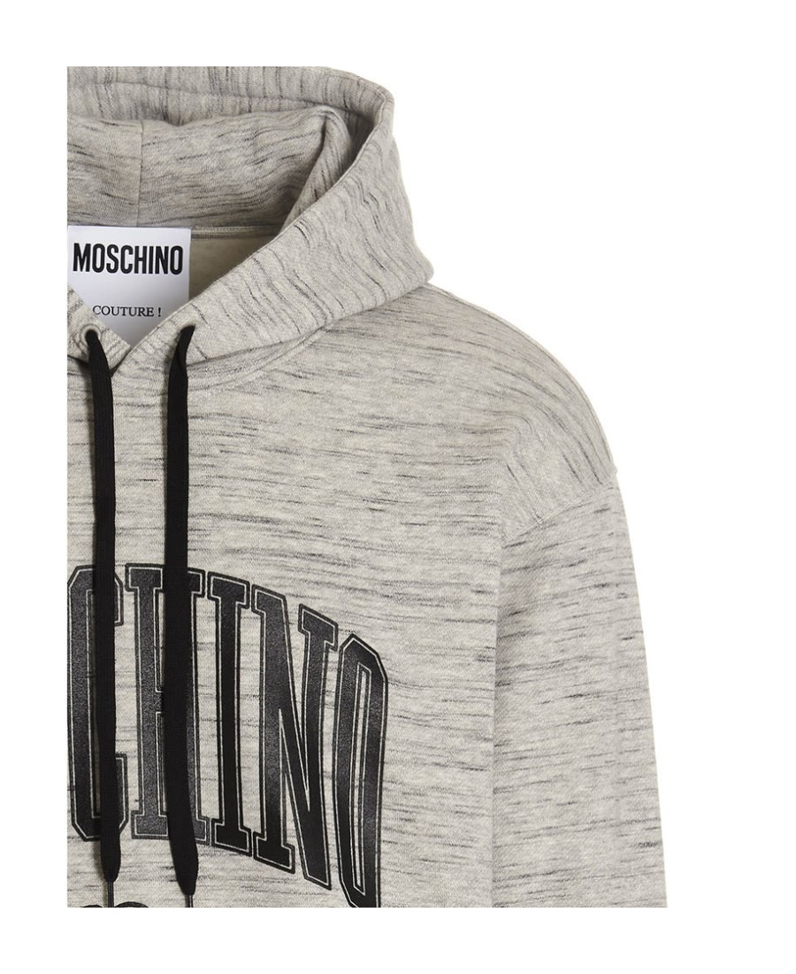 Moschino Sweatshirt With Logo Print In Gray