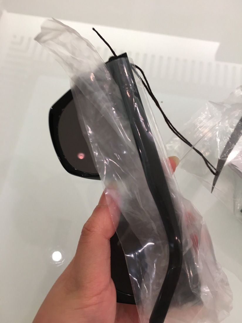 Saint Laurent Ysl Rectangle Acetate Sunglasses In Black