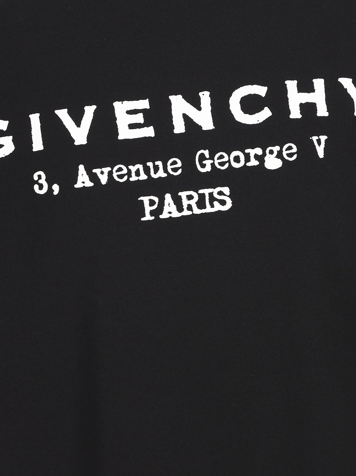 Givenchy Black Cotton Jersey Crewneck T-shirt In Multi