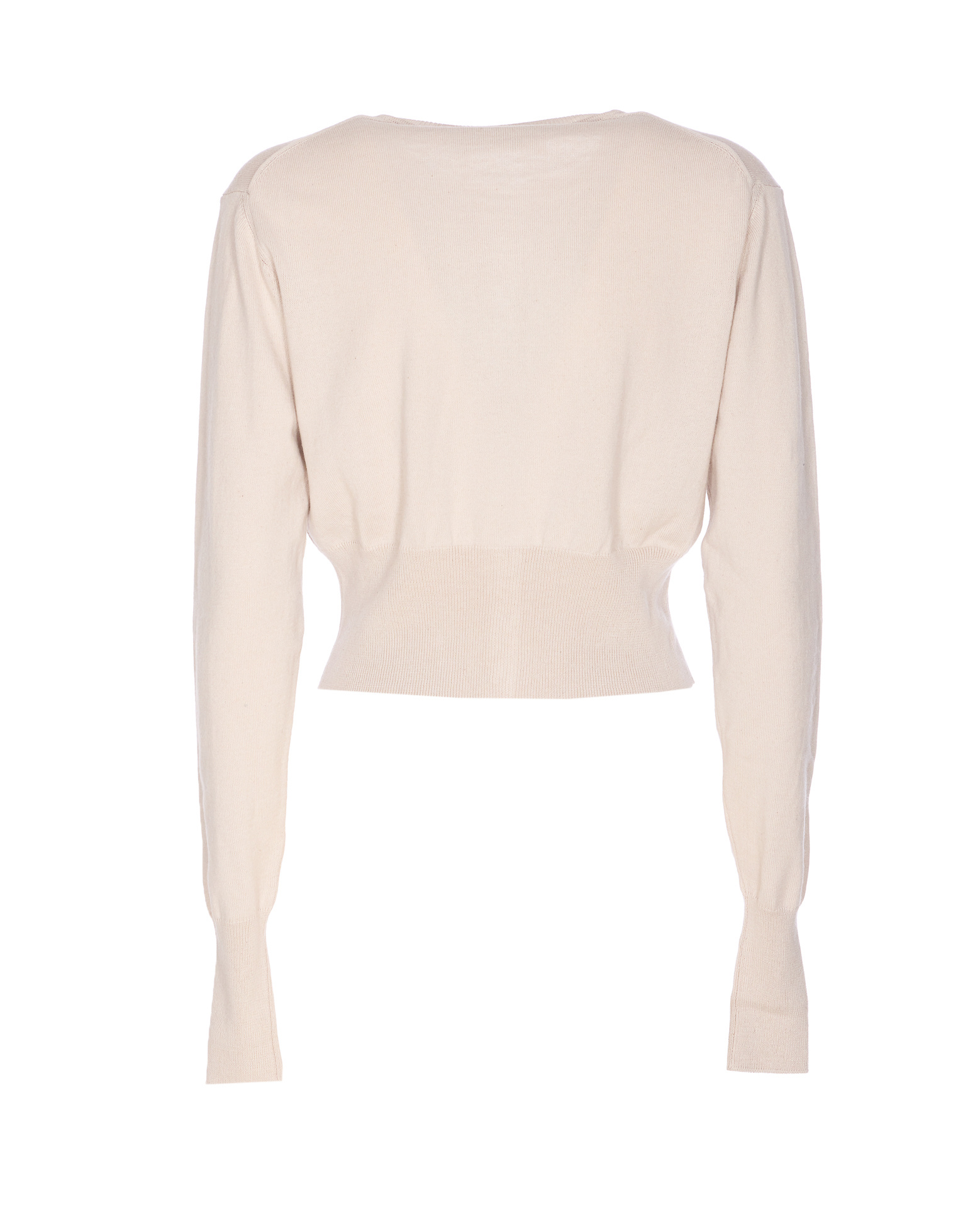 Vivienne Westwood Off-white Bea Cropped Cardigan In Pink