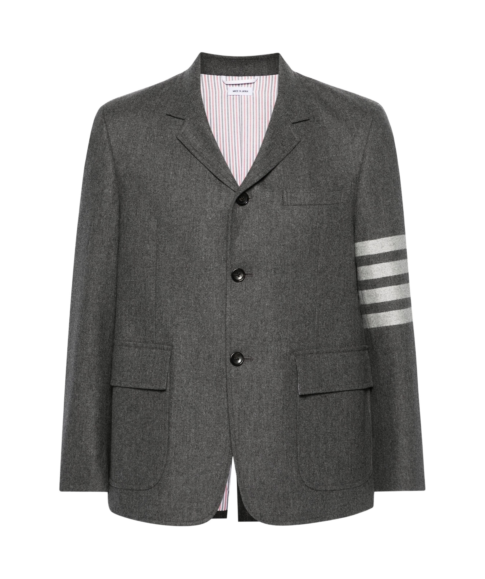 Thom Browne 4-bar Stripe Single-breasted Blazer In Black