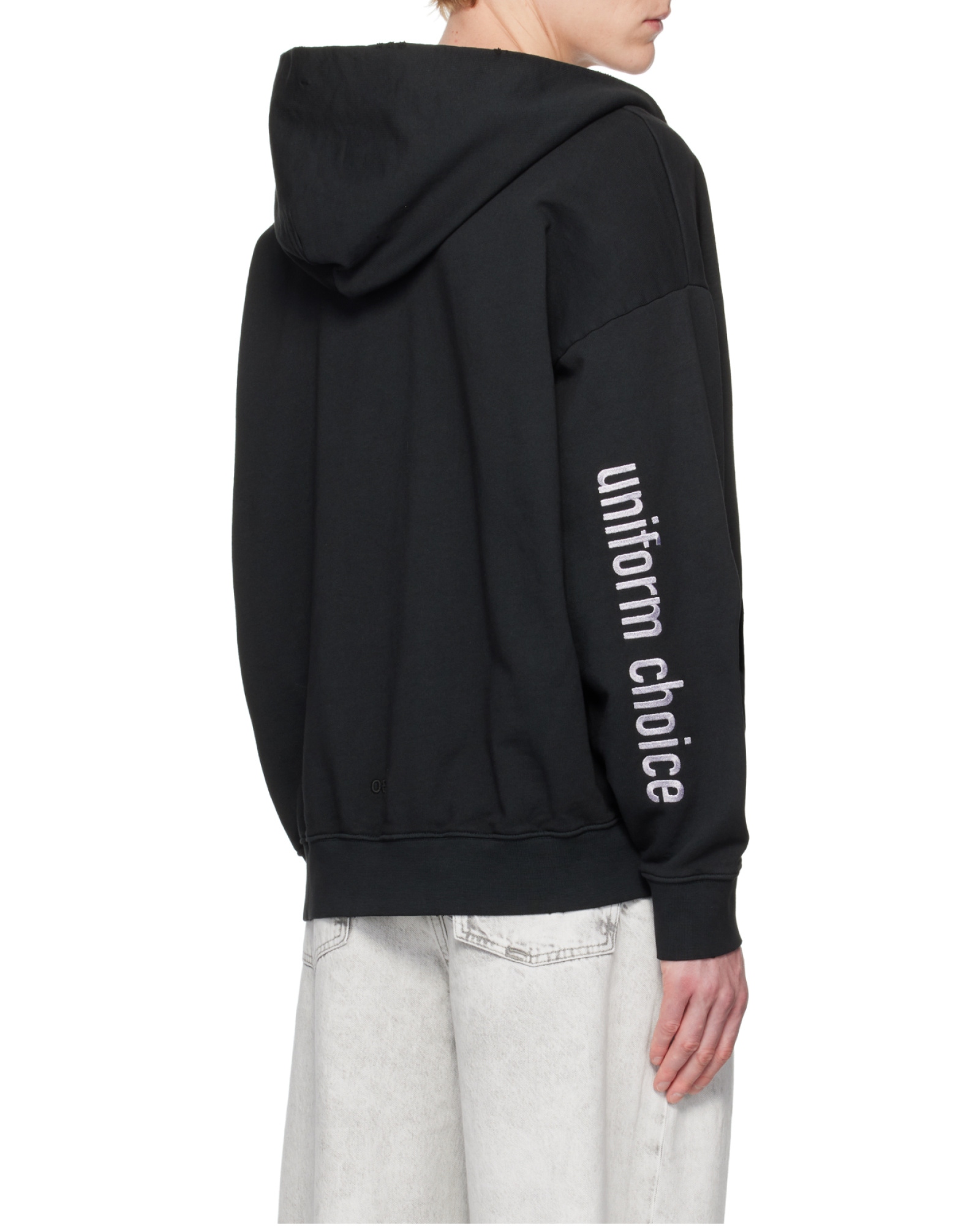 032c Black Routine Zip Hoodie