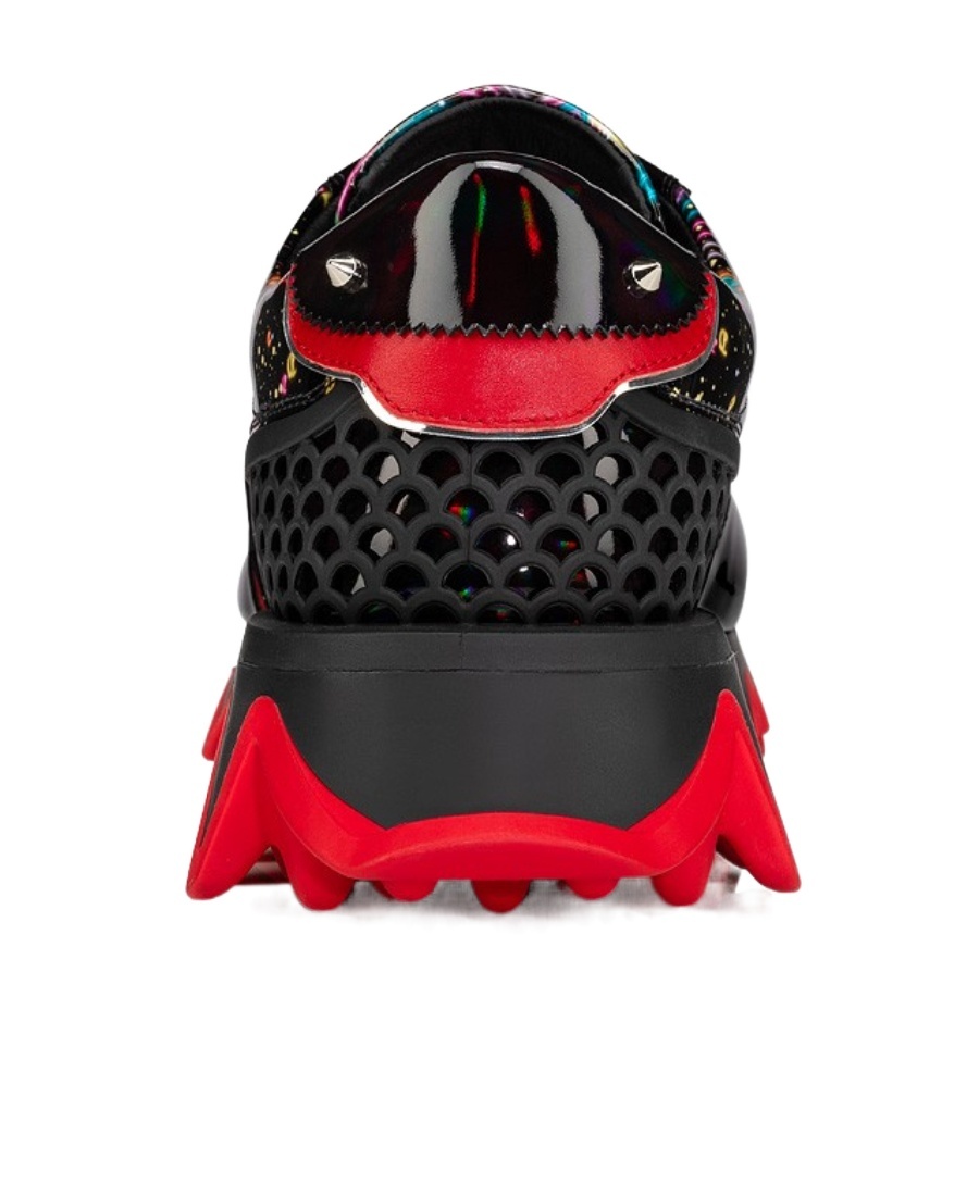 Christian Louboutin Lace Up Sneakers In Black