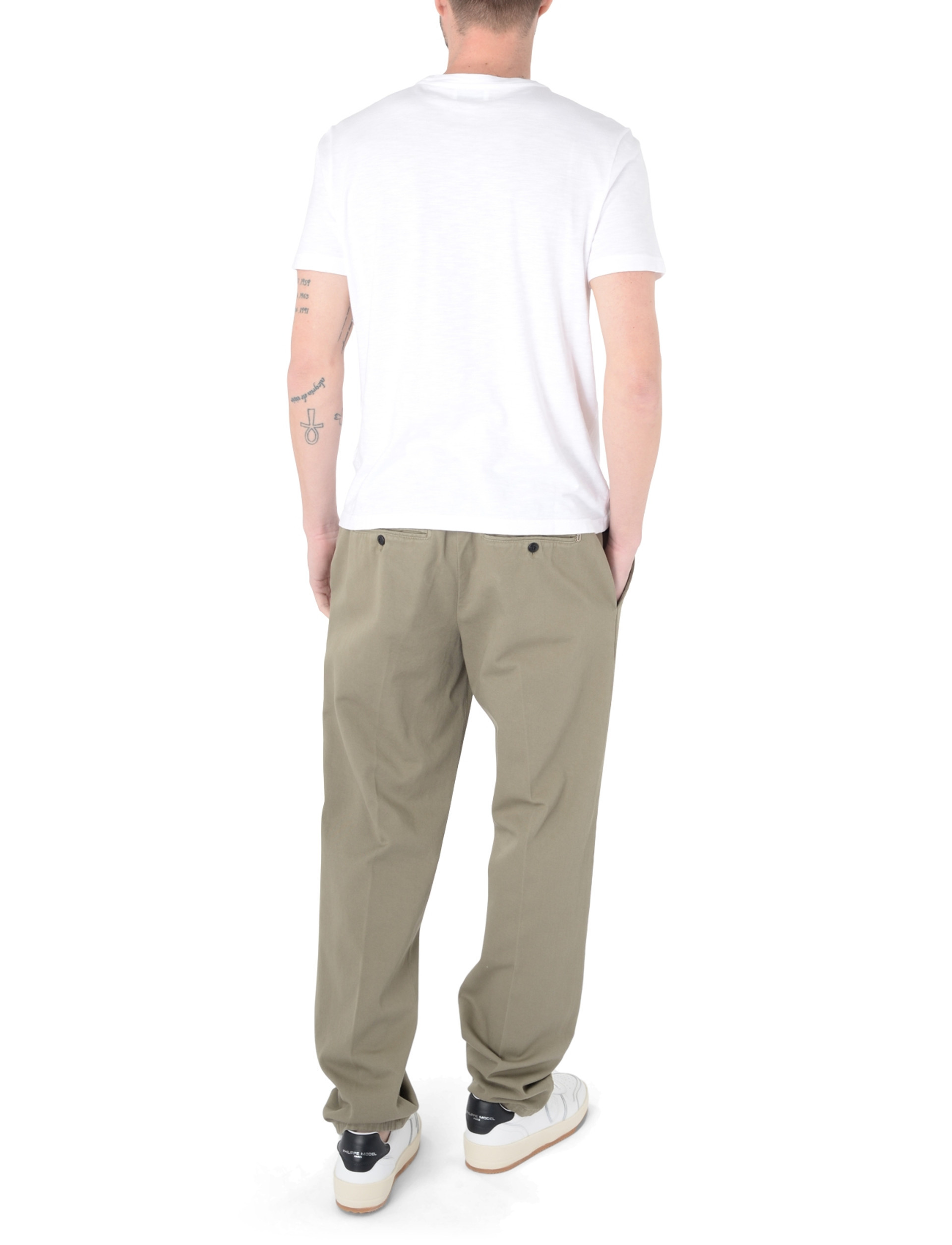 Dondup Round Neck Short Sleeve T-shirt In White