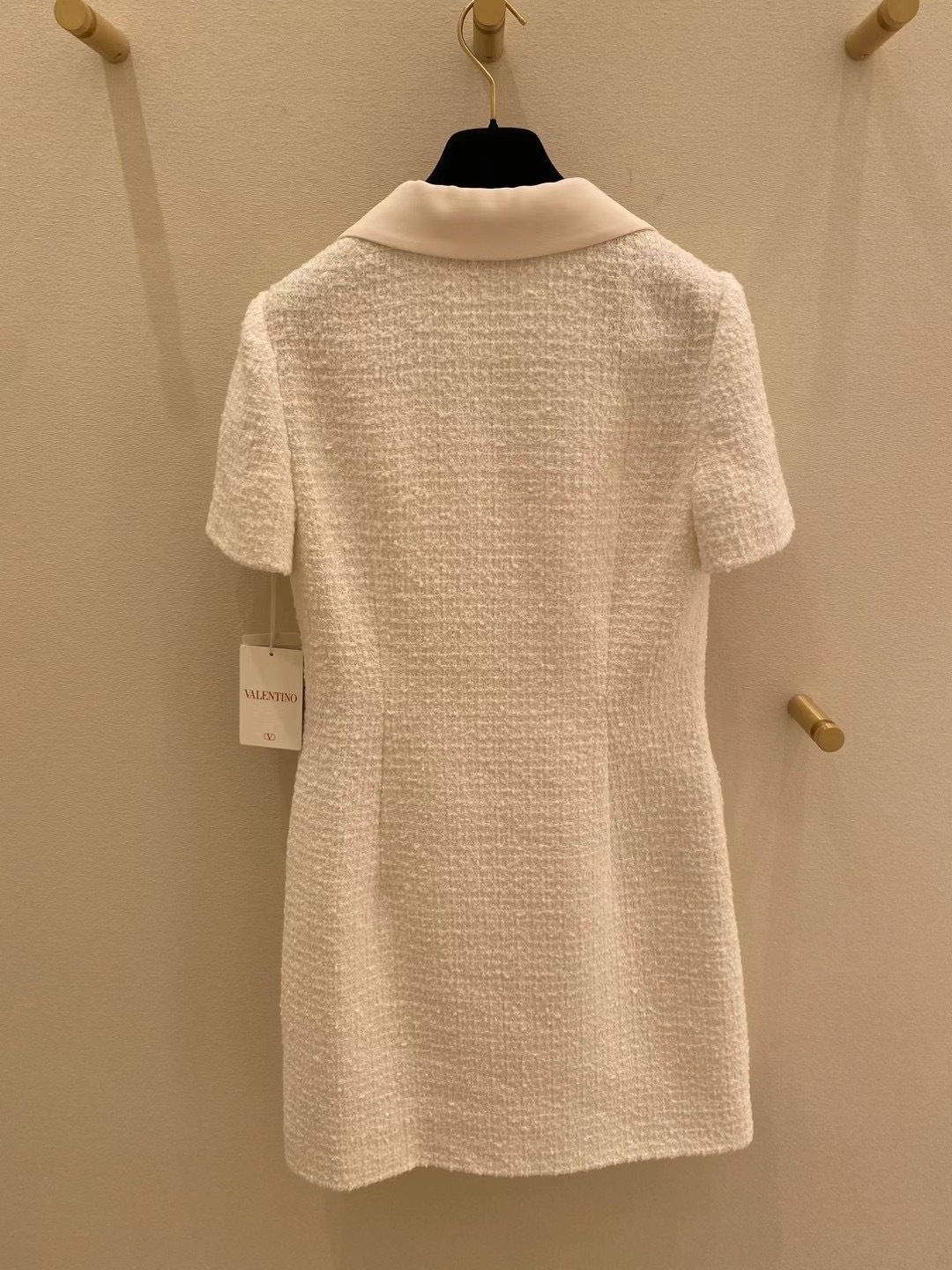 Valentino Logo-plaque Minidress In White