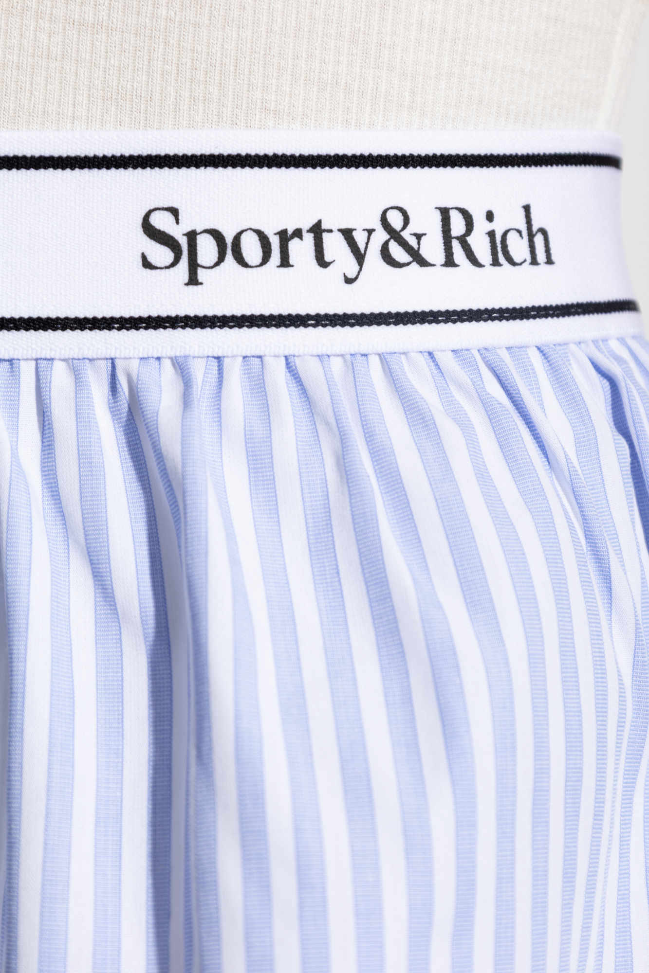 Sporty And Rich Sporty & Rich Serif Logo Boxer In Light Blue