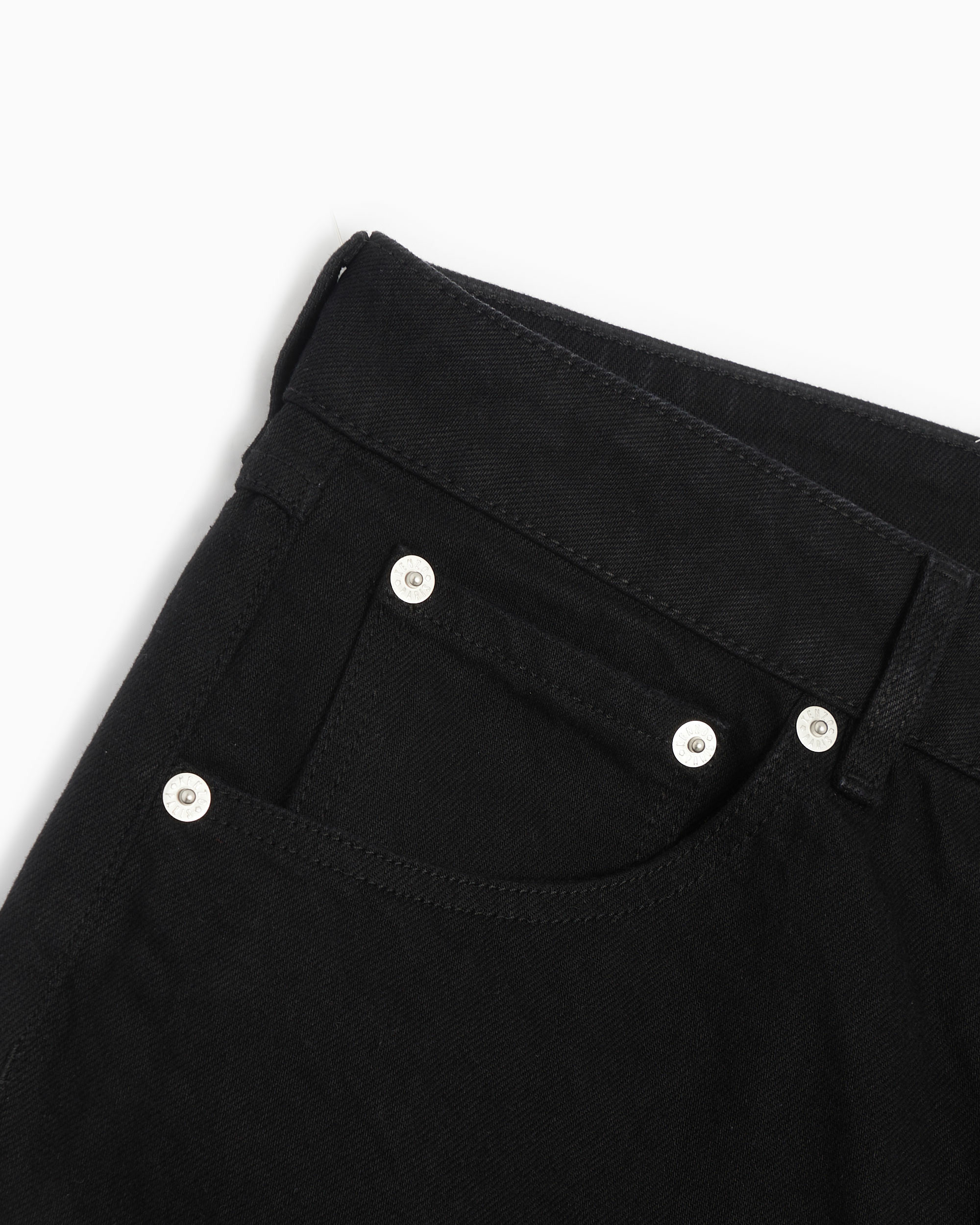 Kenzo Drawn Varsity Straight-leg Jeans In Black