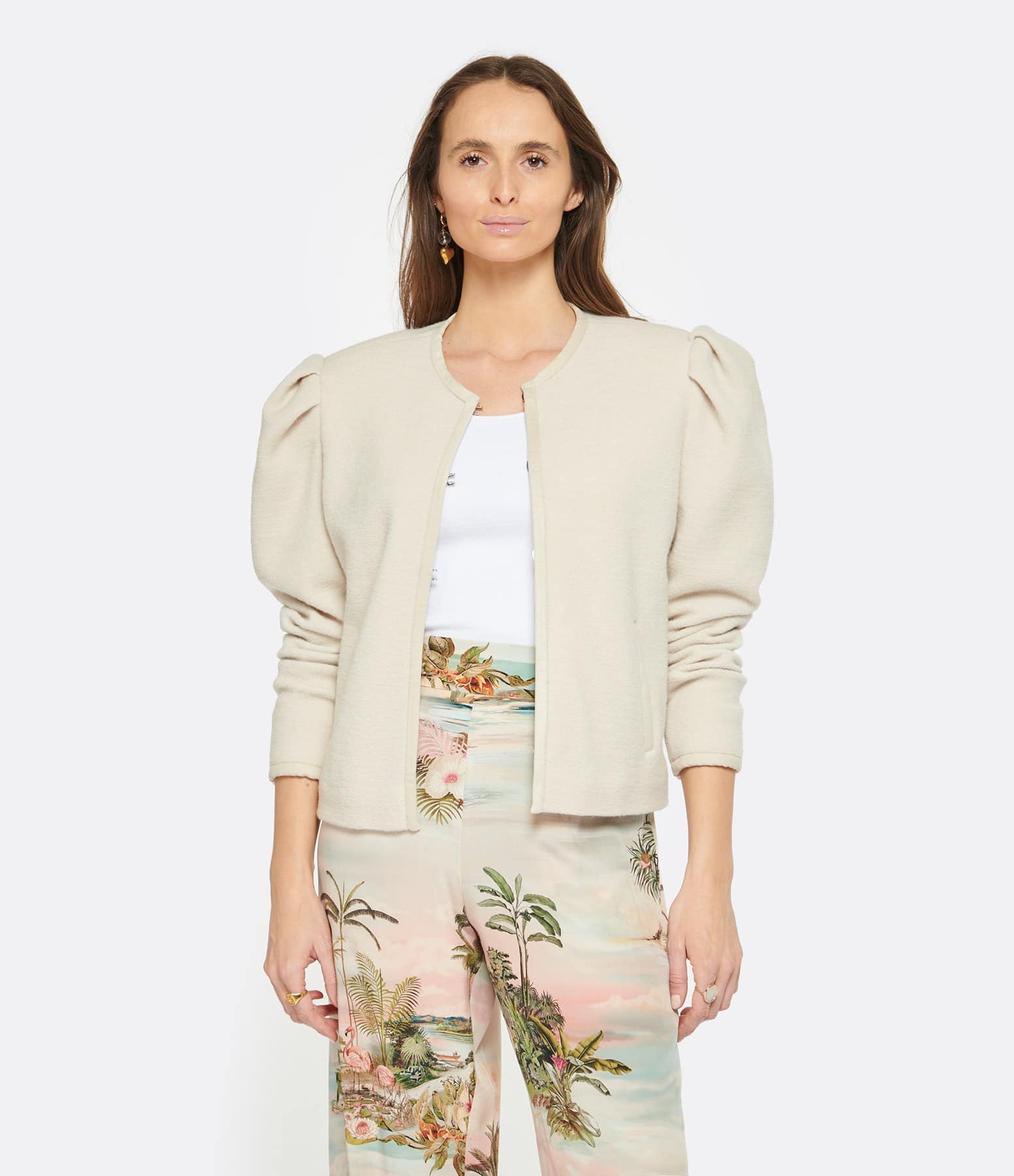 Isabel Marant Puff-sleeve Jacket In White