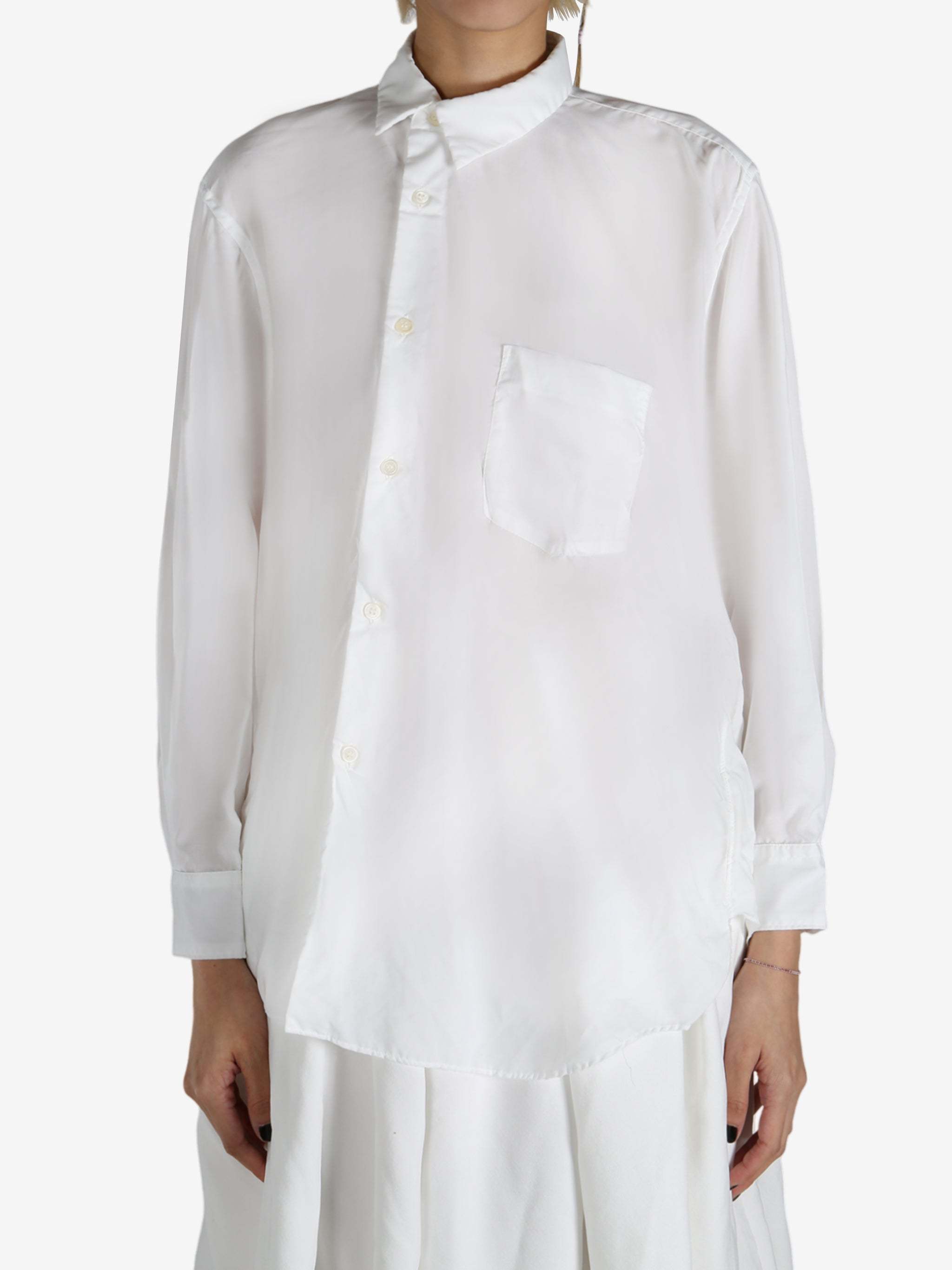 Shop Comme Des Garçons Off-centre Shirt