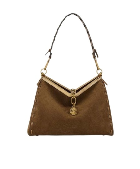 Etro Medium Vela Shoulder Bag In Brown