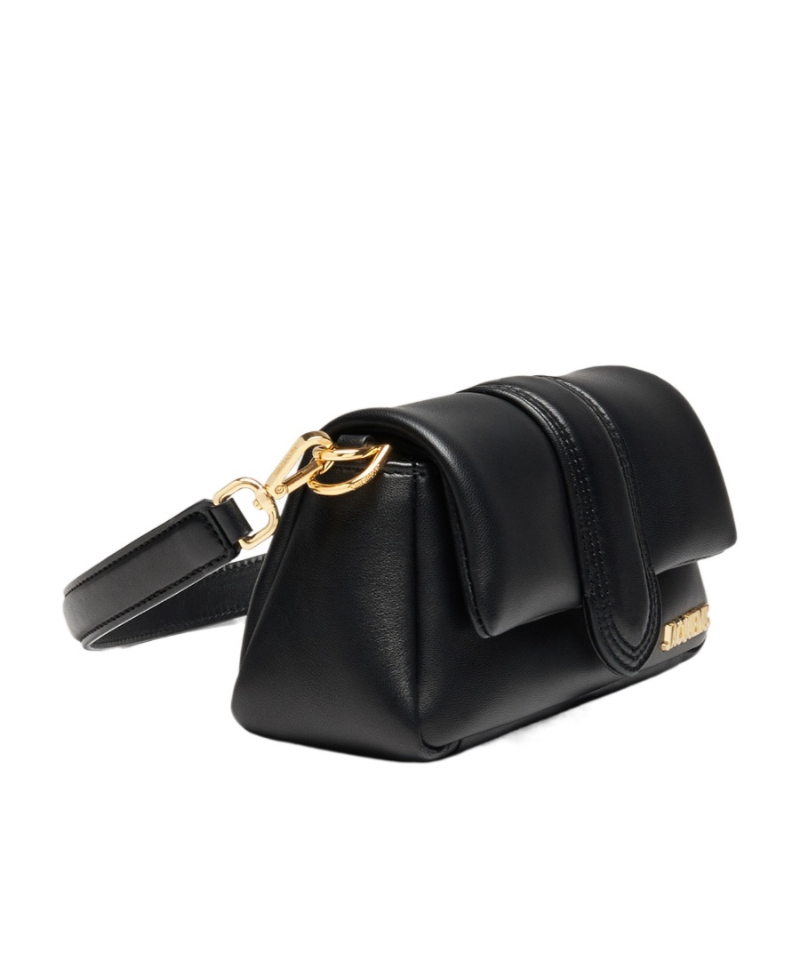 Jacquemus Womens Black Le Petit Bambino Puffy Leather Shoulder Bag In Black